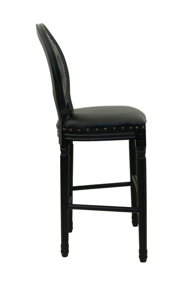 Дизайнерский барный стул Filon Button Black